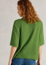 Load image into Gallery viewer, White Stuff Kate Linen Blend Tee - Bright Green