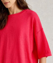 Load image into Gallery viewer, White Stuff Kate Linen Blend Tee - Bright Pink