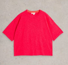 Load image into Gallery viewer, White Stuff Kate Linen Blend Tee - Bright Pink