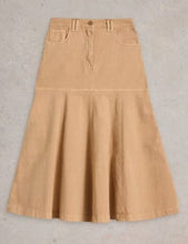 Load image into Gallery viewer, White Stuff Quinn Midi Skirt - Dark Natural