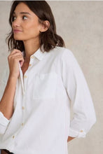Load image into Gallery viewer, White Stuff Sophie Cotton Shirt -White tonal embroidery