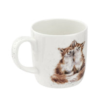 Load image into Gallery viewer, Royal Worcester Wrendale Fine Bone China Mug - Foxes (bedtime kiss)