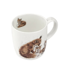 Load image into Gallery viewer, Royal Worcester Wrendale Fine Bone China Mug - Foxes (bedtime kiss)