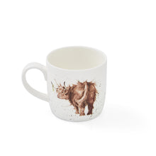 Load image into Gallery viewer, Royal Worcester Wrendale Fine Bone China Mug - Highland Coo