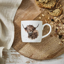 Load image into Gallery viewer, Royal Worcester Wrendale Fine Bone China Mug - Highland Coo