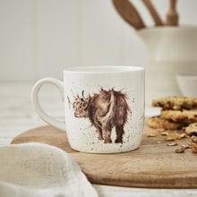 Load image into Gallery viewer, Royal Worcester Wrendale Fine Bone China Mug - Highland Coo