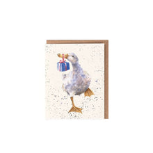 Load image into Gallery viewer, Wrendale Mini Card - Special Delivery Duck