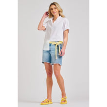 Load image into Gallery viewer, Shirty Annie Relaxed Short Sleeve Cotton Shirt - White
