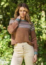 Load image into Gallery viewer, Uimi Beatrix Australian Merino Wool Chunky Fairisle Jumper - Gingerbread