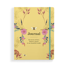 Load image into Gallery viewer, Affirmations Bee Journal for lovers of bees, flowers & nature. Somewhere to scribble your thoughts, ideas or just doodle. 148mm x 190mm.  164 pages