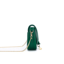 Load image into Gallery viewer, Black Caviar Antonia Vegan Leather Crossbody Bag - Emerald