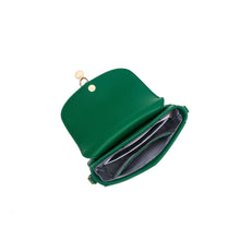Load image into Gallery viewer, Black Caviar Antonia Vegan Leather Crossbody Bag - Emerald