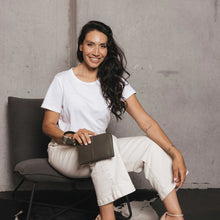 Load image into Gallery viewer, Black Caviar Lylah Vegan Leather Pouch - Olive