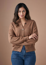 Load image into Gallery viewer, Uimi Australian Merino Wool Bonnie Button Up Cardigan - Gingerbread