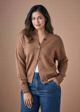 Load image into Gallery viewer, Uimi Australian Merino Wool Bonnie Button Up Cardigan - Gingerbread
