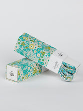 Load image into Gallery viewer, Sliwils Shoelaces - Blue & Green Flower