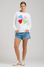 Load image into Gallery viewer, Est1971 Cotton Zipside Sweat - White Hearts
