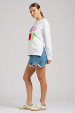 Load image into Gallery viewer, Est1971 Cotton Zipside Sweat - White Hearts