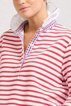 Load image into Gallery viewer, Est1971 Rugby Frill Collar Sweatshirt - Red Stripe