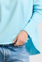 Load image into Gallery viewer, Est1971 Raw L/S Cotton Sweatshirt - Sky Blue