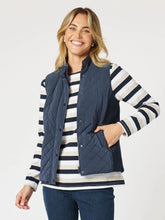 Load image into Gallery viewer, Gordon Smith Brighton Puffer Vest - Navy
