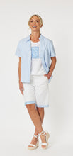 Load image into Gallery viewer, Gordon Smith Charlie Stripe Trim Short - White
