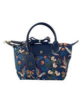 Load image into Gallery viewer, Henney Bear Shoulder Bag - Blue Hummingbirds