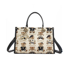 Load image into Gallery viewer, Henney Bear Top Handle Bag with Charms - Henney Password