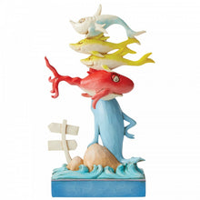 Load image into Gallery viewer, Jim Shore Dr Seuss Cat in The Hat - One Fish, Two Fish, Red Fish, Blue Fish Figurine