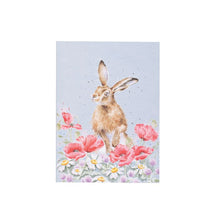Load image into Gallery viewer, Wrendale A6 Lined Notebook - Field of Flowers Hare