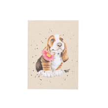 Load image into Gallery viewer, Wrendale A6 Lined Notebook - "Just for You" Basset Hound