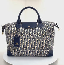 Load and play video in Gallery viewer, Henney Bear Shoulder/Top Handle Large Bag - HB Blue