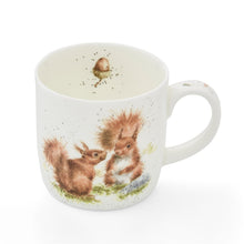 Load image into Gallery viewer, Royal Worcester Wrendale Fine Bone China Mug - Squirrel Between Friends