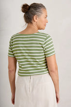 Load image into Gallery viewer, Seasalt of Cornwall Sailor T-Shirt - Breton Dill Chalk