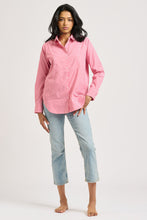 Load image into Gallery viewer, Shirty Chloe Classic Bib Front Shirt - Cherry Stripe