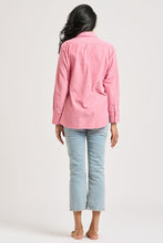 Load image into Gallery viewer, Shirty Chloe Classic Bib Front Shirt - Cherry Stripe