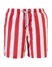 Load image into Gallery viewer, Shore Club Swim Shorts - Red/White Stripe