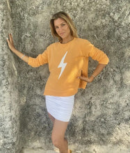 Load image into Gallery viewer, Sophie Moran X Zip Sweatshirt - Orange & White