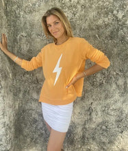 Load image into Gallery viewer, Sophie Moran X Zip Sweatshirt - Orange & White