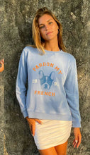 Load image into Gallery viewer, Sophie Moran Sweatshirt - Pardon My French - Blue