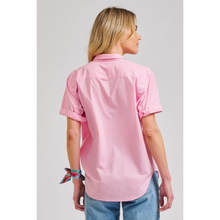 Load image into Gallery viewer, Shirty Annie Relaxed Short Sleeve Cotton Shirt - Soft Pink