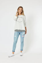 Load image into Gallery viewer, Threadz C'est La Vie 2 in 1 Top - White