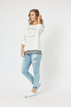Load image into Gallery viewer, Threadz C'est La Vie 2 in 1 Top - White