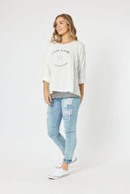 Load image into Gallery viewer, Threadz C'est La Vie 2 in 1 Top - White