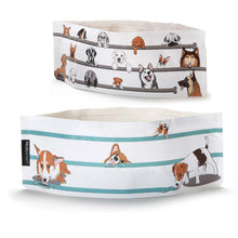 Load image into Gallery viewer, Expandble pet feeding or water bowl that folds flat. Reusable, sealable and compact.