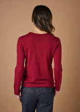 Load image into Gallery viewer, Uimi Phoebe Australian Made Merino Crew Neck Jumper - Ruby
