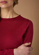Load image into Gallery viewer, Uimi Phoebe Australian Made Merino Crew Neck Jumper - Ruby
