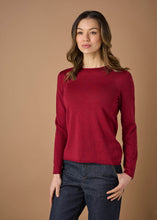 Load image into Gallery viewer, Uimi Phoebe Australian Made Merino Crew Neck Jumper - Ruby