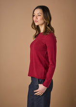 Load image into Gallery viewer, Uimi Phoebe Australian Made Merino Crew Neck Jumper - Ruby