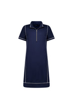 Load image into Gallery viewer, Vassalli Contrast Stitch Knit Dress - Ink